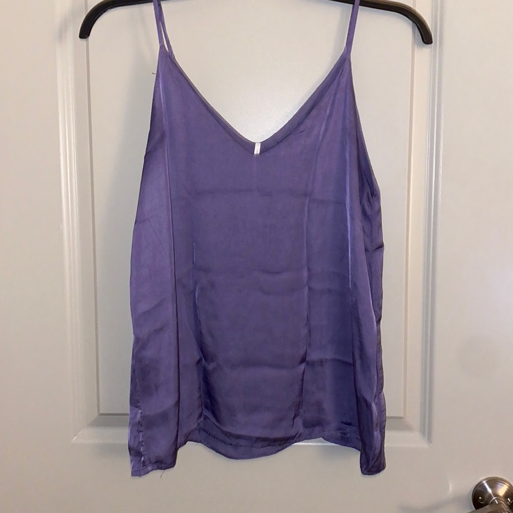 Hello Nite Purple Flowy Top